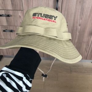 Stussy bucket hat with adjustable strap
